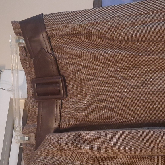 Womens Jacket and skirt. Size 14. Like new. Color brown with gold accents... - Picture 3 of 5